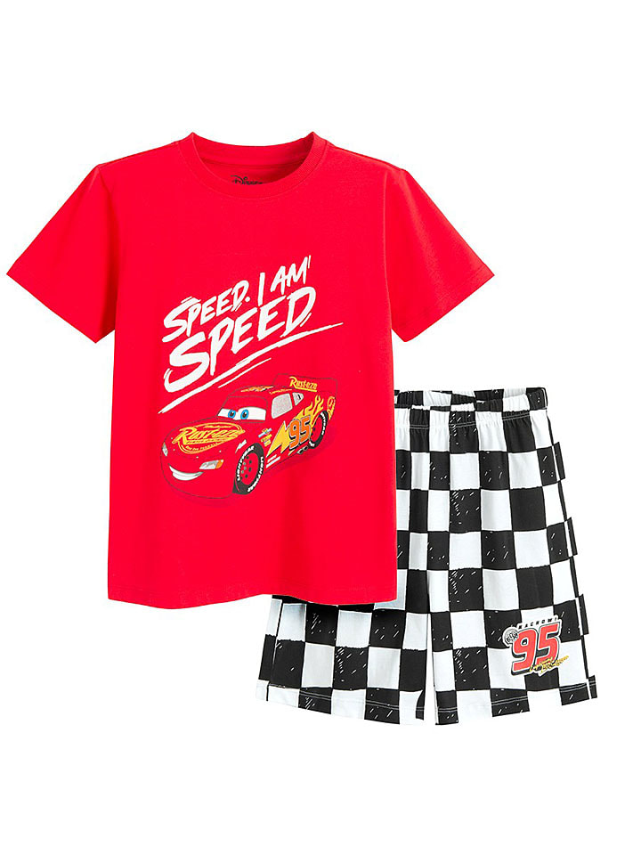 Pyjama rood/zwart/wit