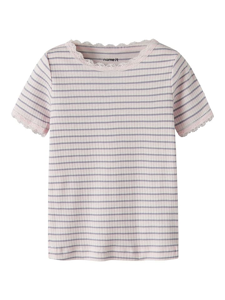 Shirt "Fensina" in Rosa/ Lila/ Weiß