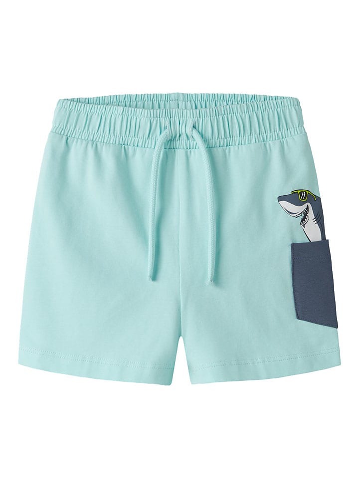 Sweatshort "Fikz" lichtblauw