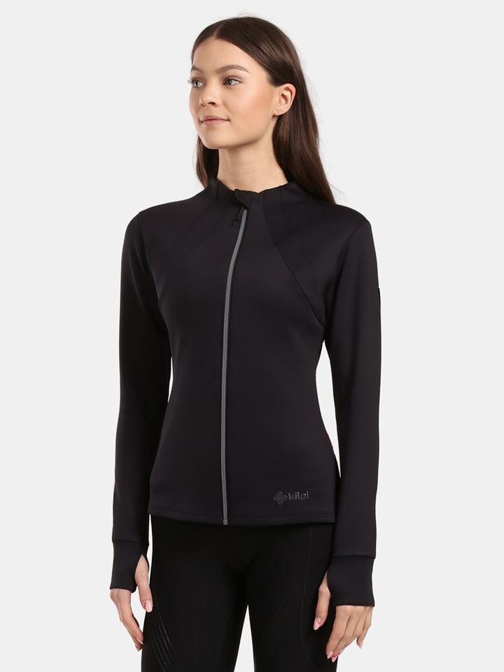 Fleece loopleervest "Lajen" zwart