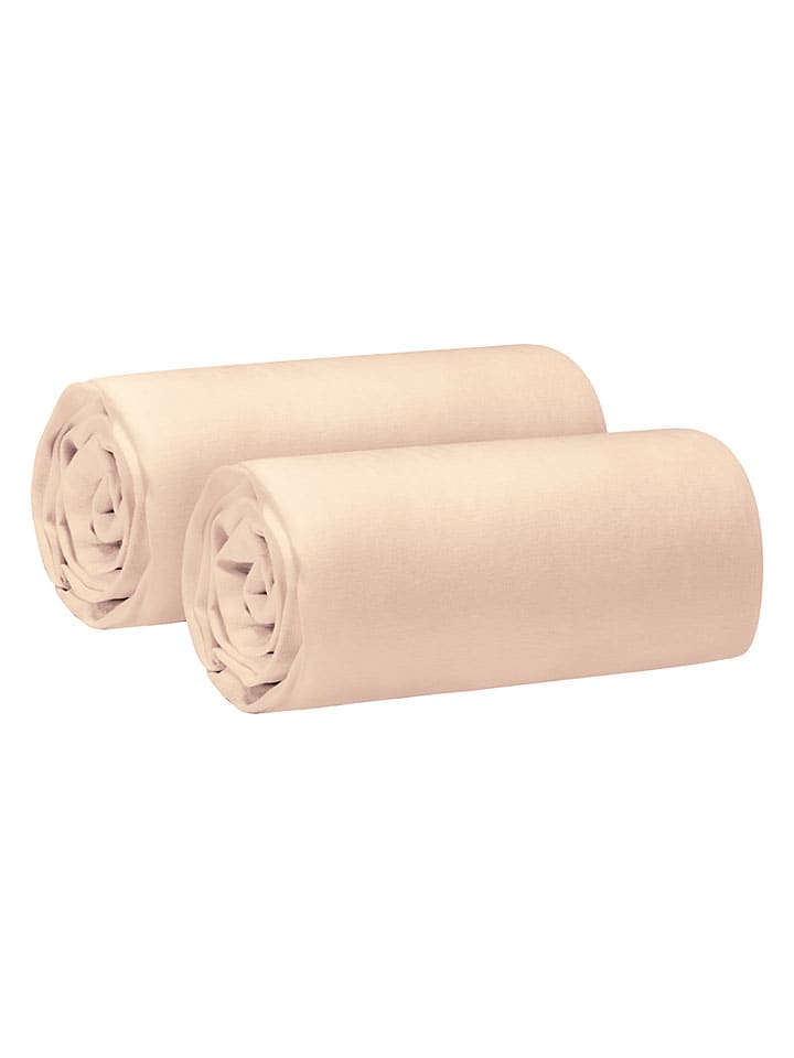 Renforcé hoeslaken beige
