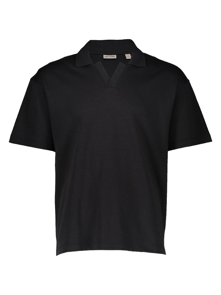 Koszulka polo "Onscaspian" w kolorze czarnym