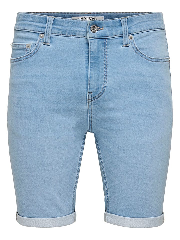 Spijkershort "Onsply" lichtblauw