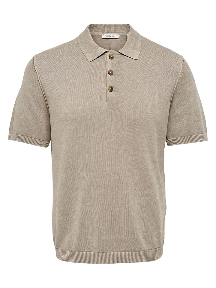 Poloshirt "Onsgarson" in Beige