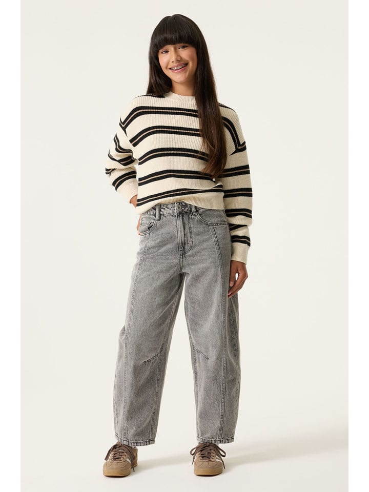 Jeans - Barrell fit - in Grau