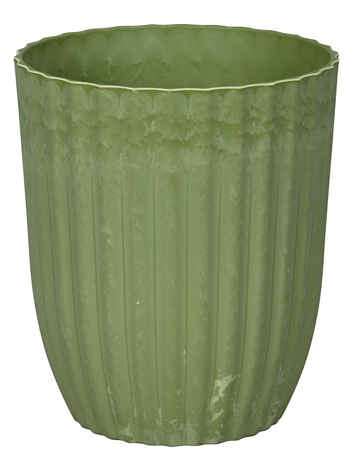 Pflanzkübel in Grün - (H)27 x Ø 23 cm