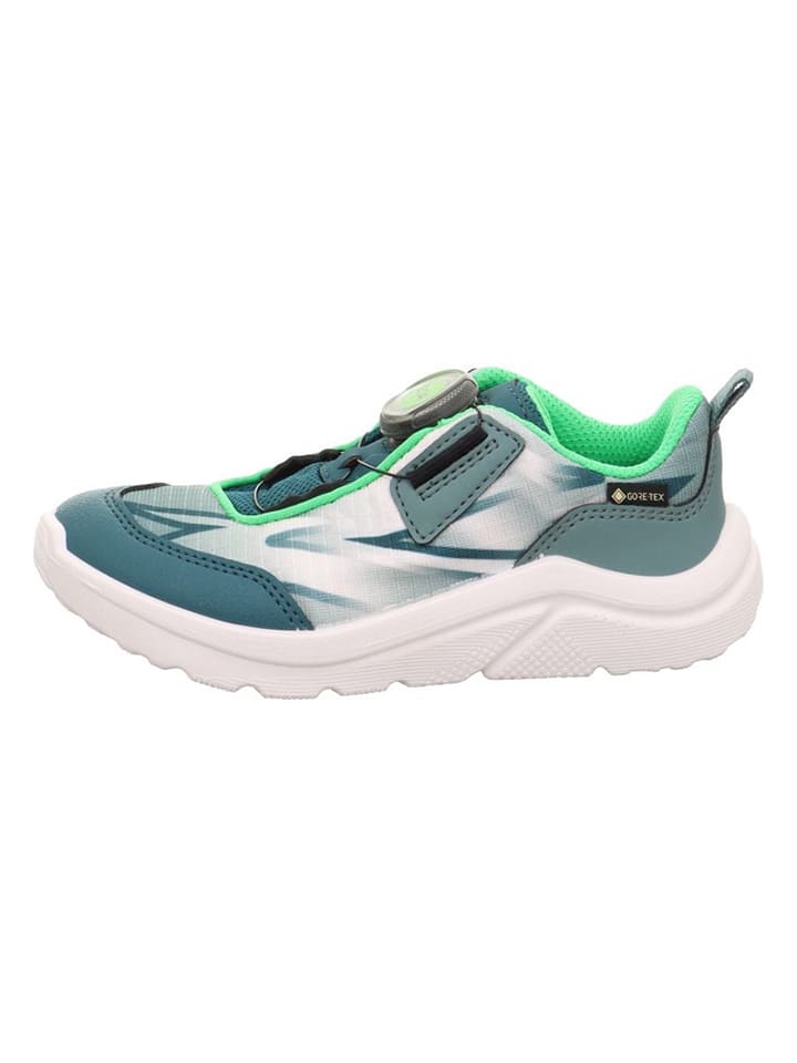Skórzane sneakersy "Kicks" w kolorze zielonym