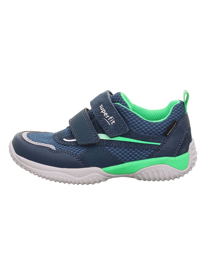 Leder-Sneakers "Storm" in Dunkelblau