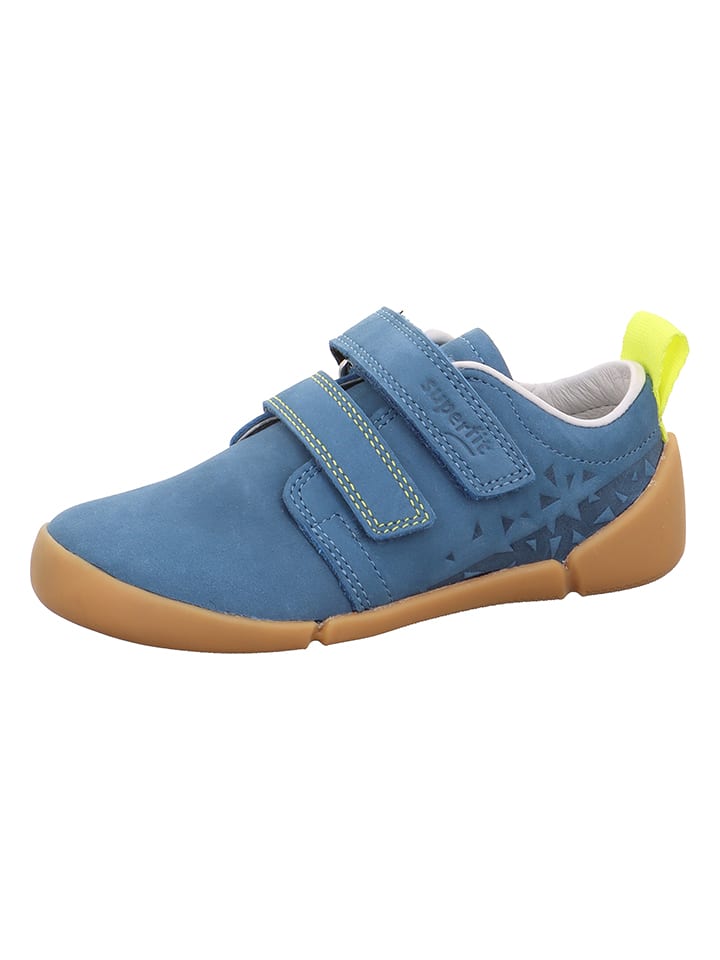 Leder-Barfußchuhe "Vento" in Blau