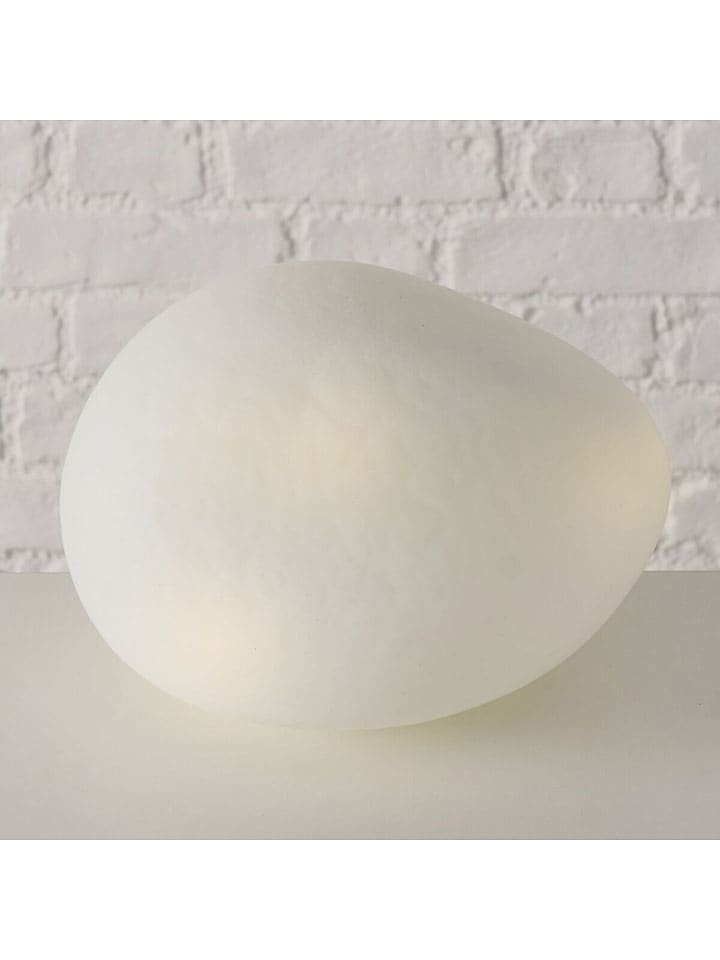 LED-Tischleuchte "Stony" in Weiß - (H)15 cm