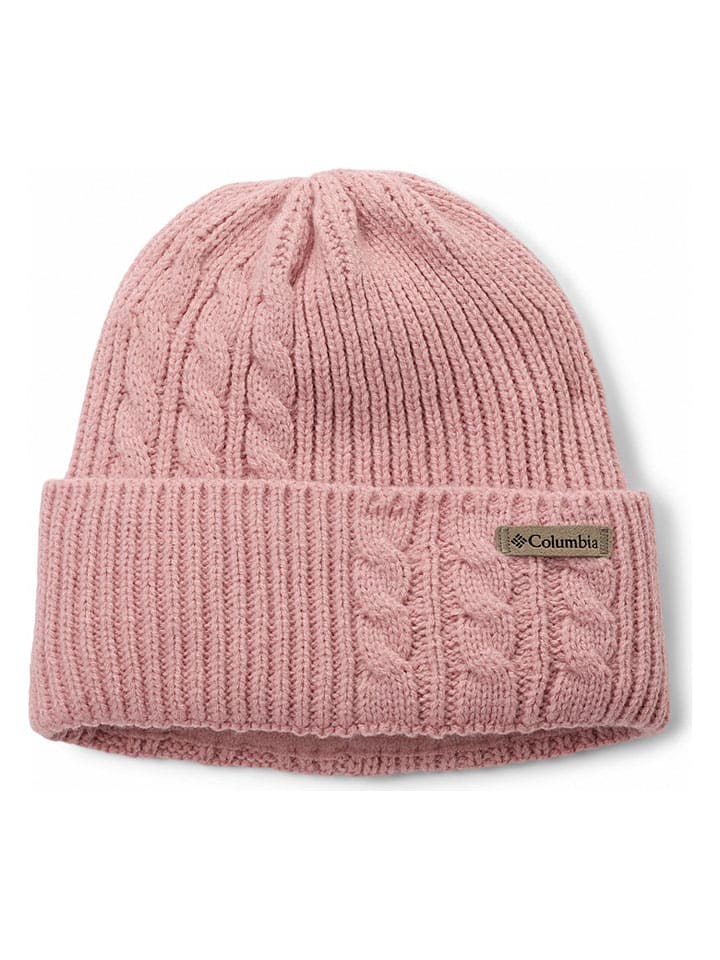 Czapka beanie w kolorze jasnoróżowym