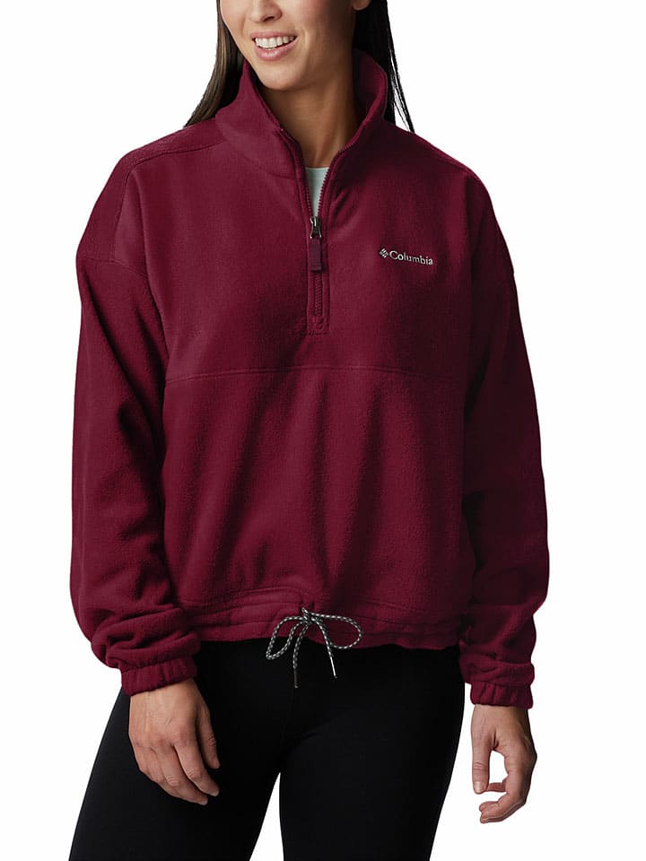 Fleecepullover "Brushy Bay" in Rot