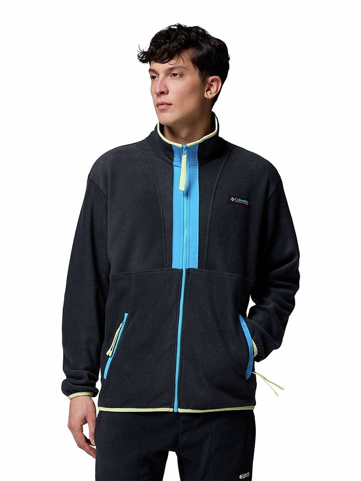 Fleecejacke "Backbowl II" in Schwarz