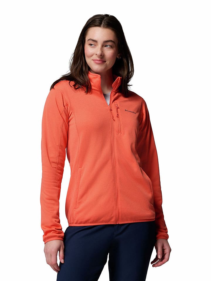 Fleece vest "Essential Hike Grid" oranje