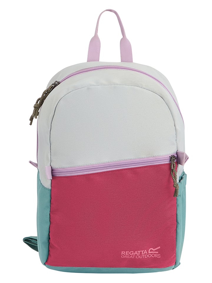 Wanderrucksack "Boulder" in Pink/ Türkis - (B)22 x (H)35 x (T)12 cm - 10 l