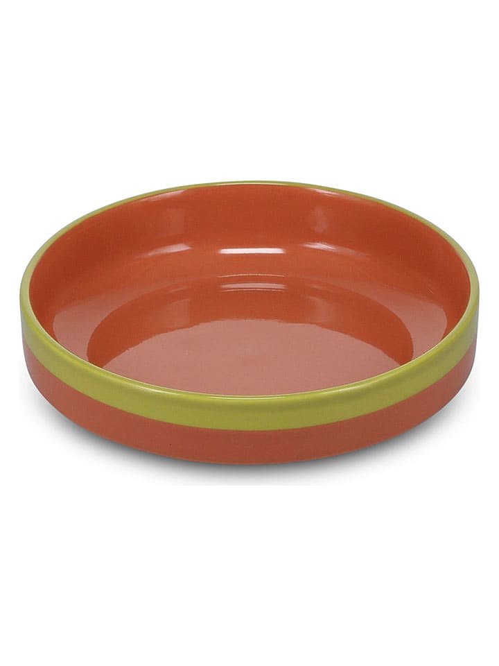Miska "Duo" w kolorze pomarańczowo-zielonym - wys. 5 x Ø 21 cm
