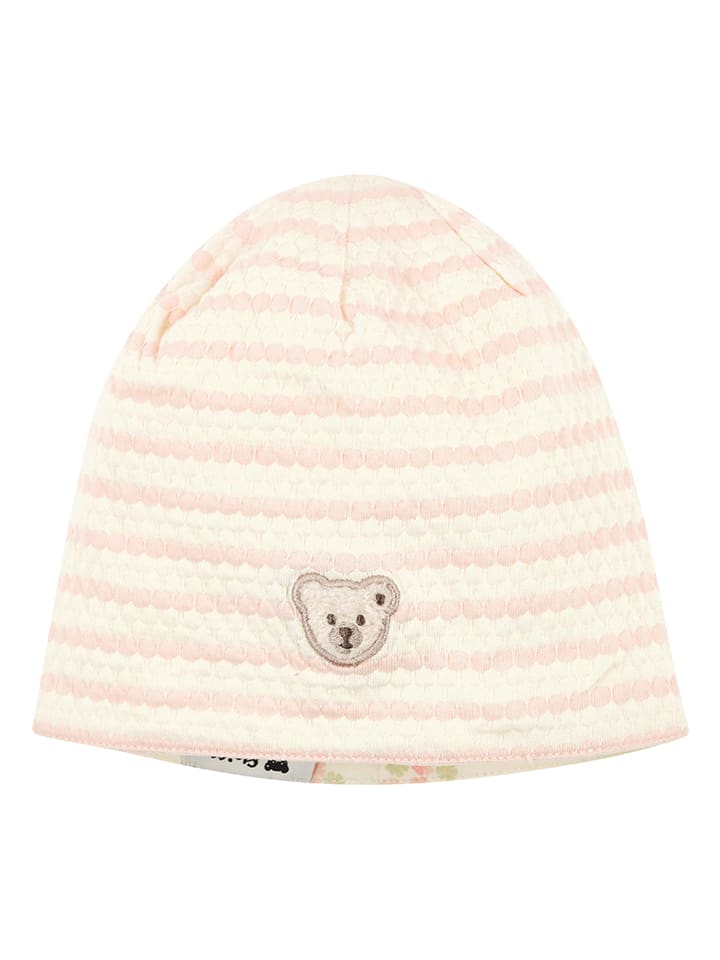 Wendebeanie in Beige/ Rosa