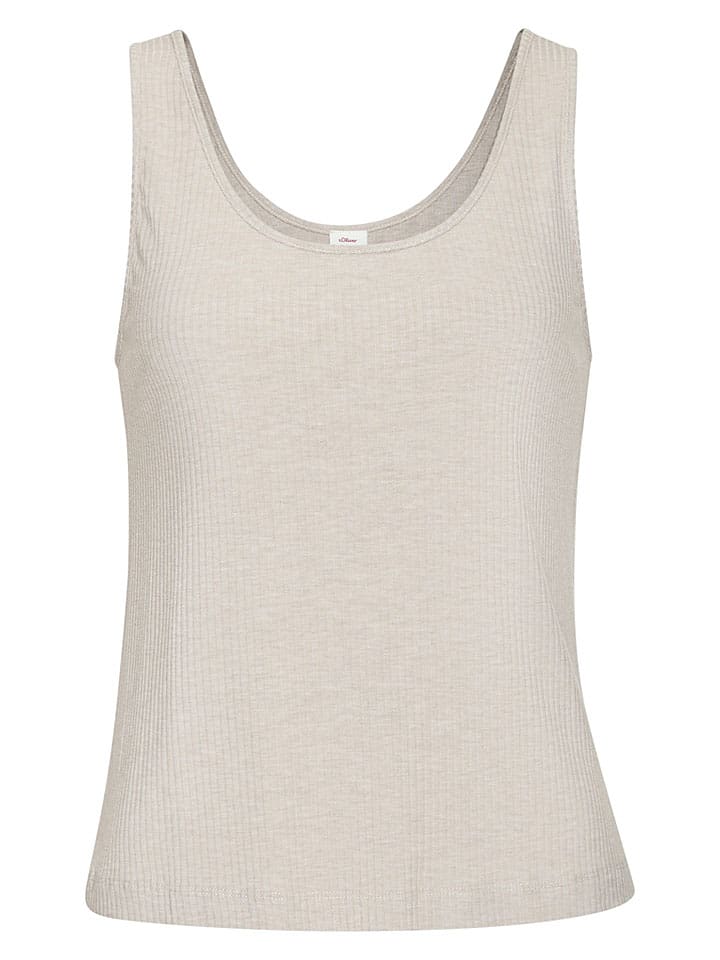 Pyjama-Top in Taupe