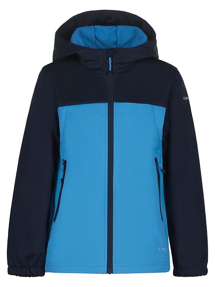 Softshelljas "Kline" blauw/zwart
