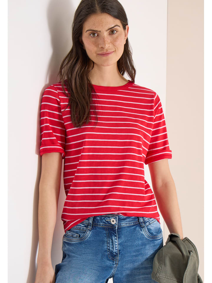 Shirt rood/wit