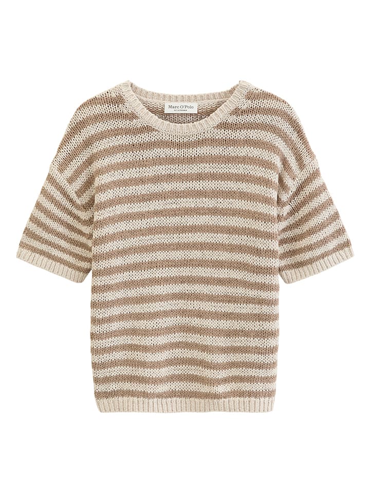 Sweter w kolorze jasnobrązowo-kremowym