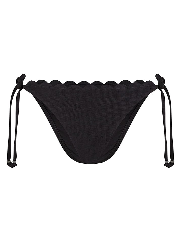 Bikinislip "Scallop" zwart