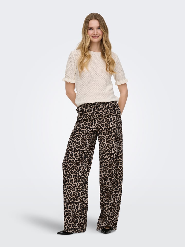 Marlenebroek beige/zwart