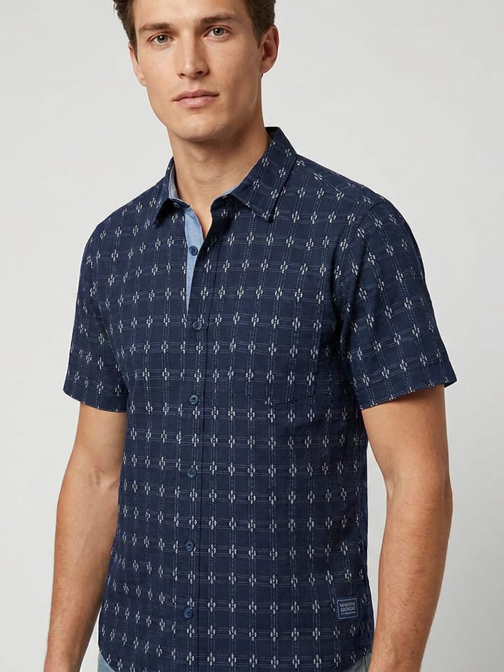 Blouse donkerblauw