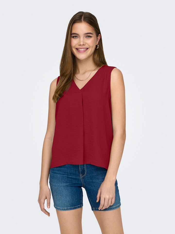 Top w kolorze bordowym