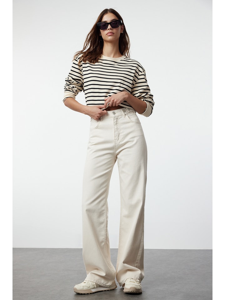Jeans - Comfort fit - in Creme
