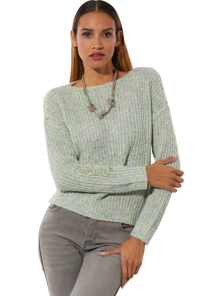 Sweter w kolorze zielono-błękitnym