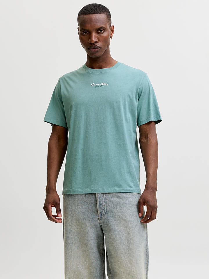 Shirt "City" in Türkis
