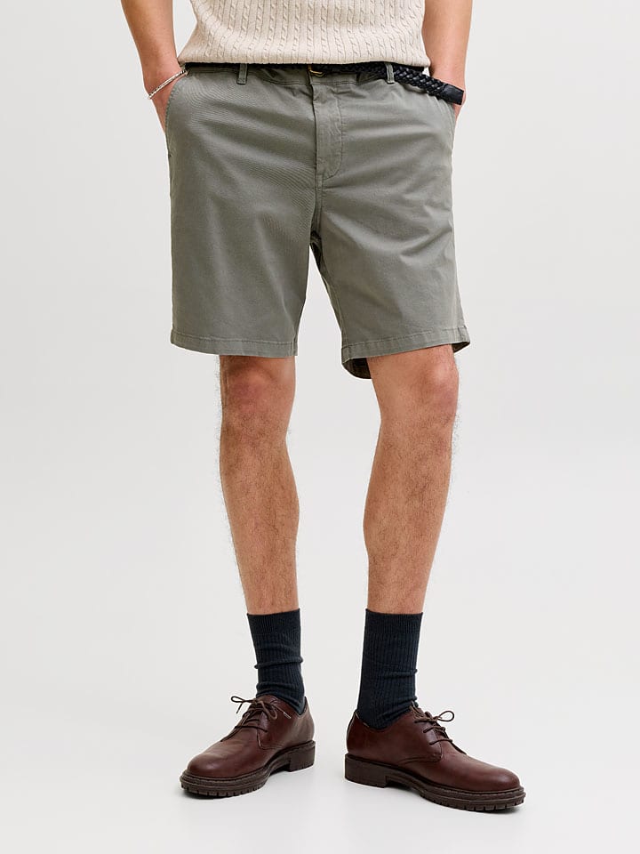 Szorty chino "Stace" w kolorze szarym