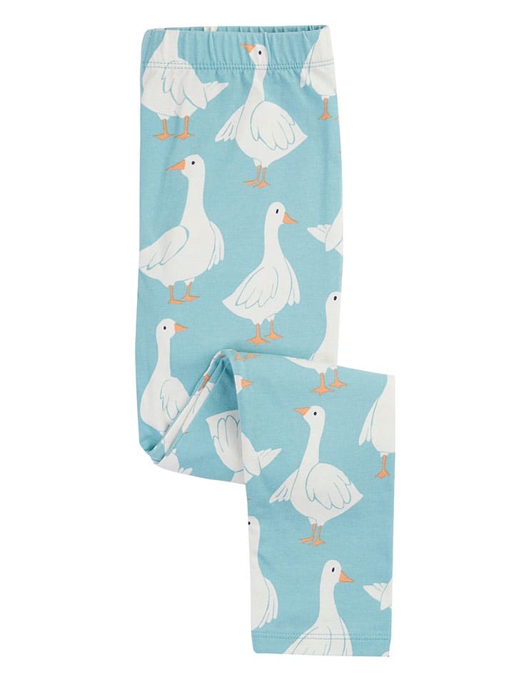 Legging "Libby" lichtblauw/wit