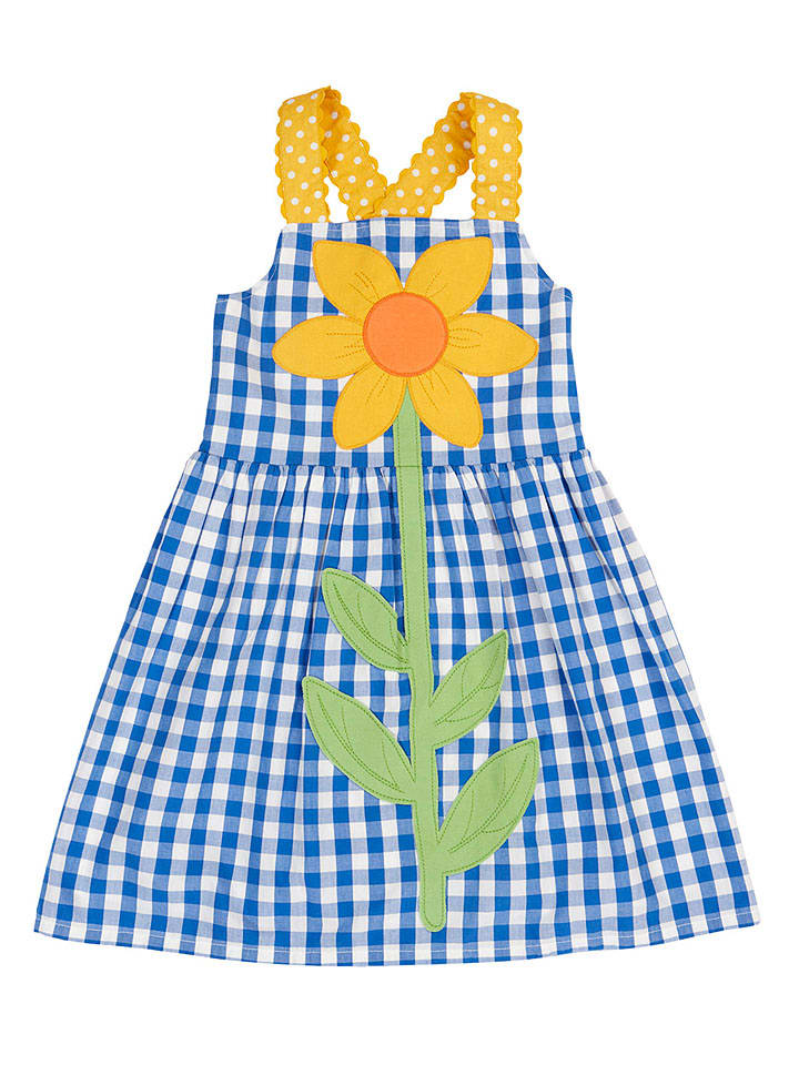 Sukienka "Daisy" w kolorze niebiesko-żółtym