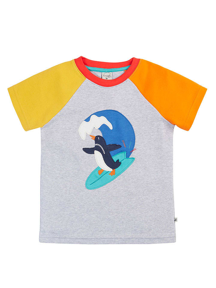 Shirt in Grau/ Bunt