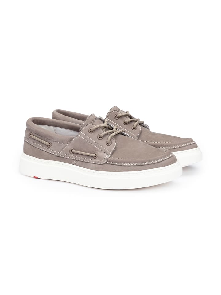 Leder-Mokassins in Beige