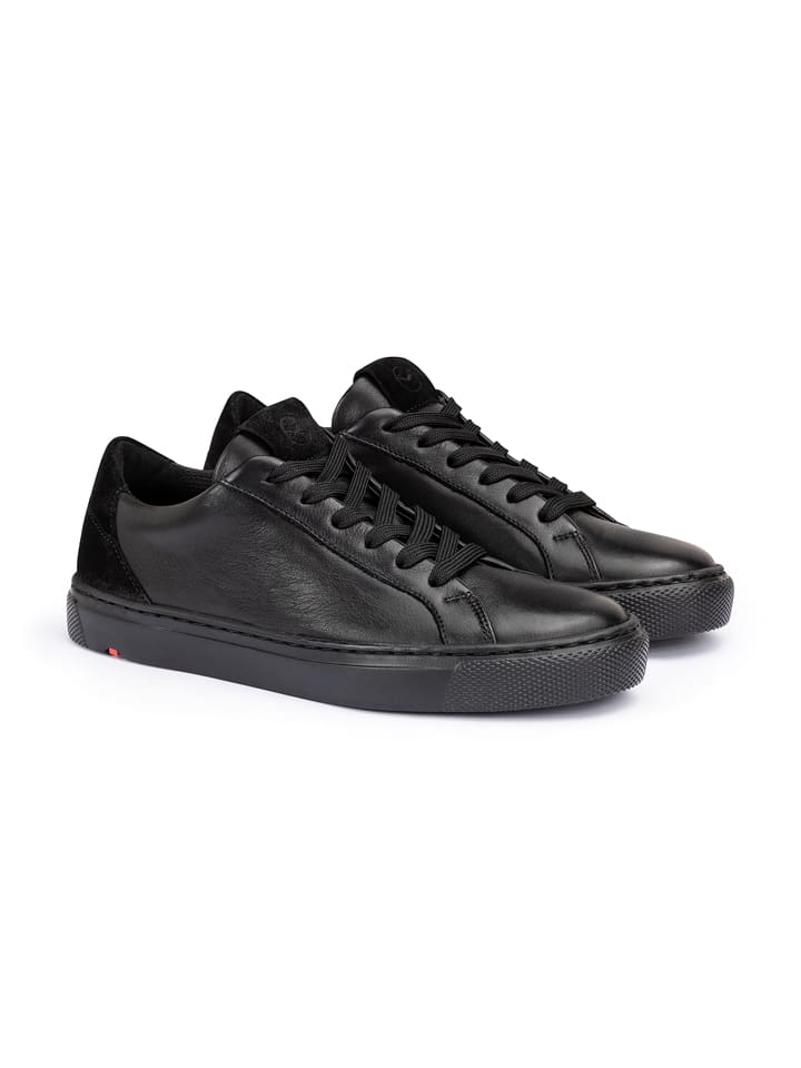 Leren sneakers zwart