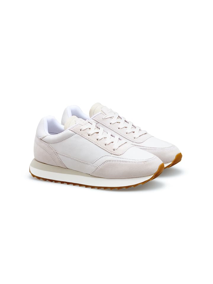 Skórzane sneakersy w kolorze białym