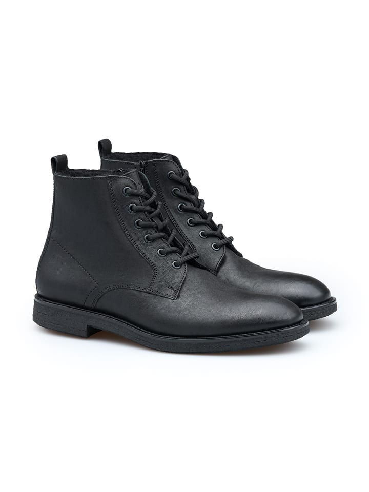 Leren boots zwart