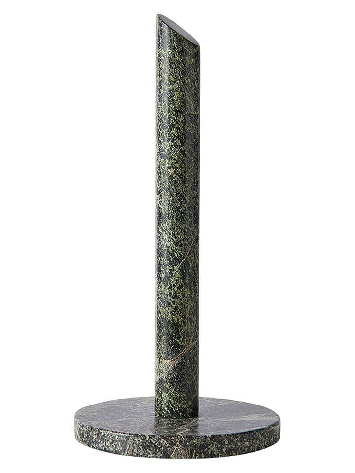 Keukenrolhouder "Vita" donkergroen - (H)31 x Ø 15 cm