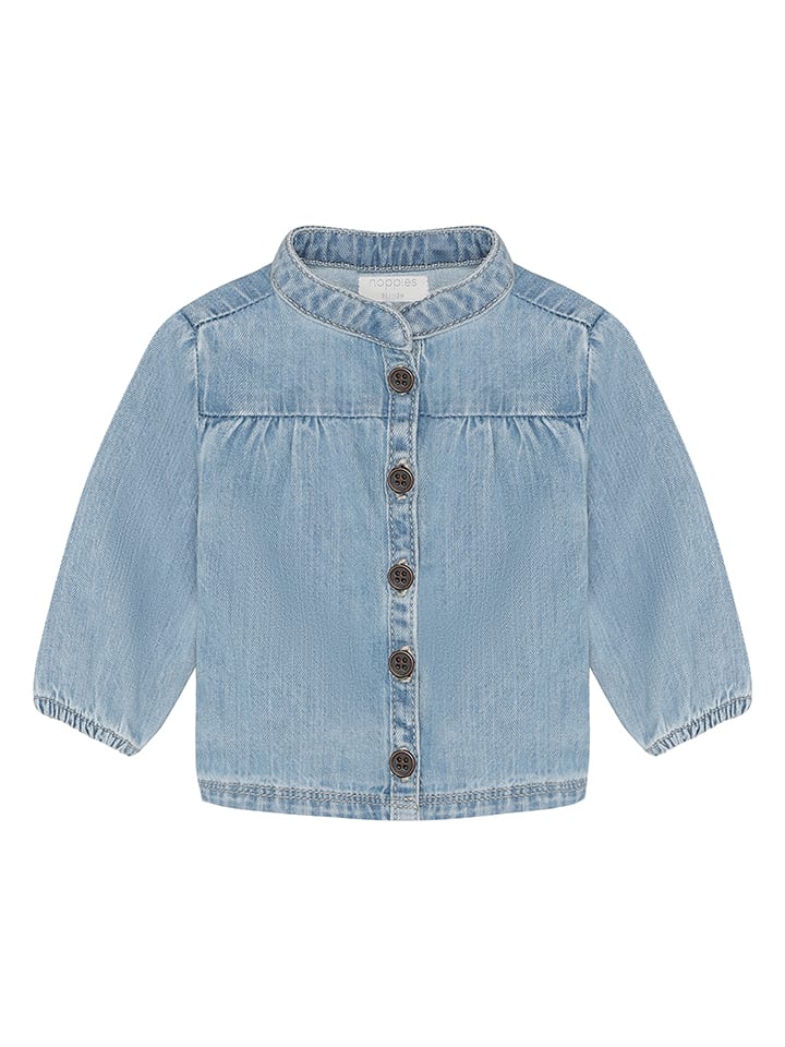 Jeansbluse in Hellblau