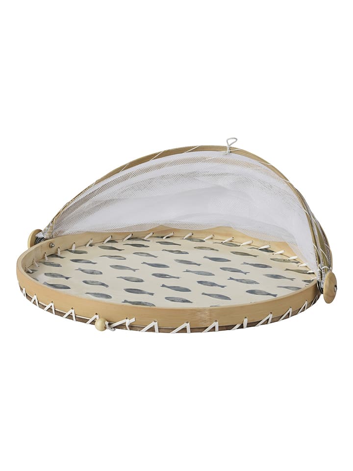 Speise-Abdeckhaube in Beige - (H)14 x Ø 37 cm