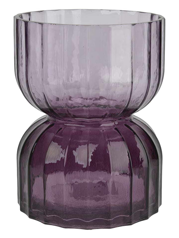 Vase in Lila - (H)18,5 x Ø 14 cm