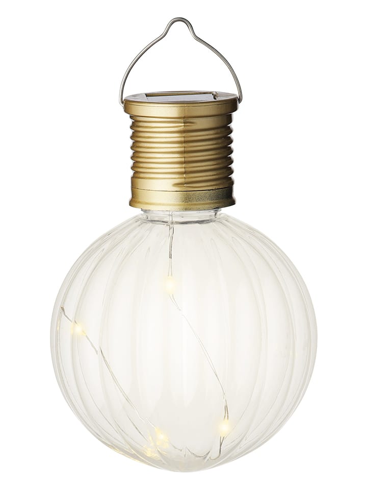 LED-Solar-Dekoleuchte in Gold - (H)11 x Ø 8 cm
