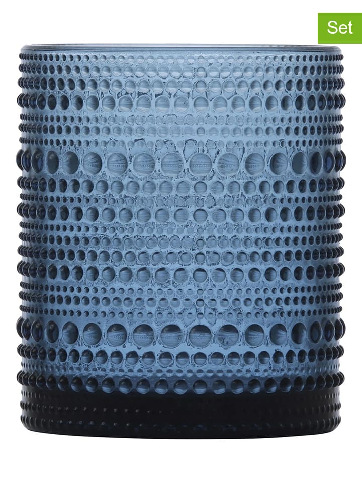 6er-Set: Wassergläser "Jupiter" in Blau - 300 ml