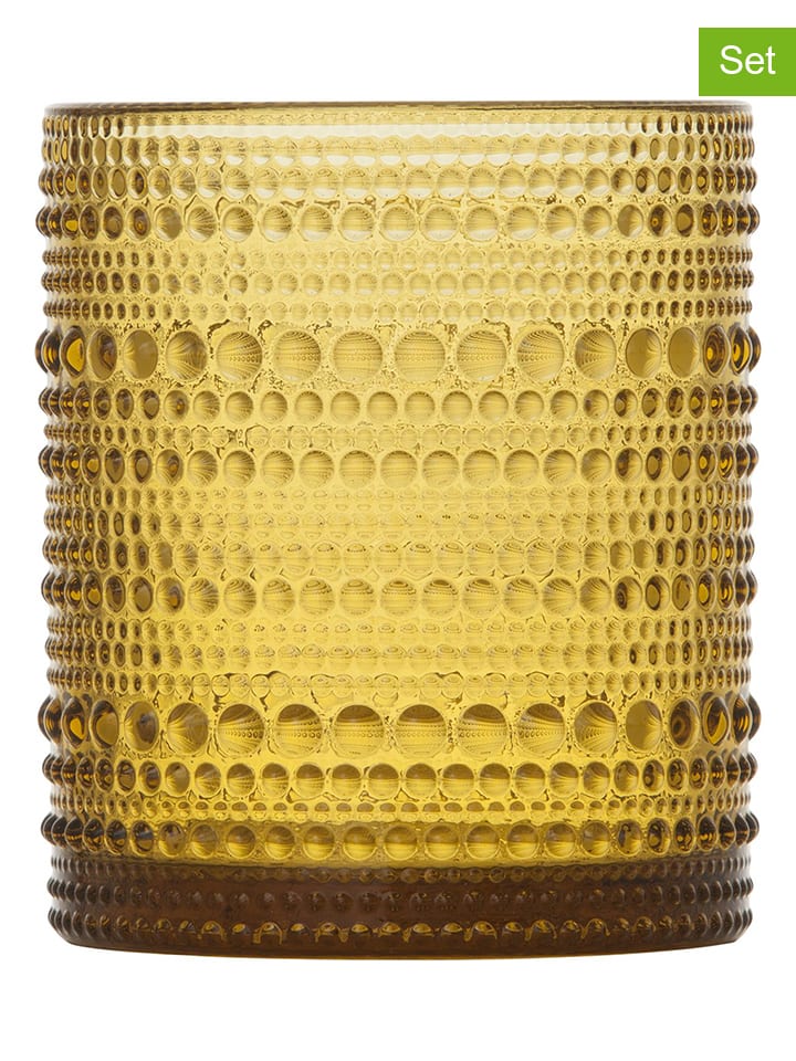 Szklanki (6 szt.) "Jupiter" w kolorze żółtym - 300 ml