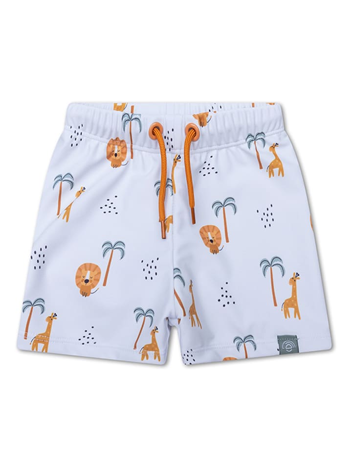 Badeshorts "Jungle" in Weiß