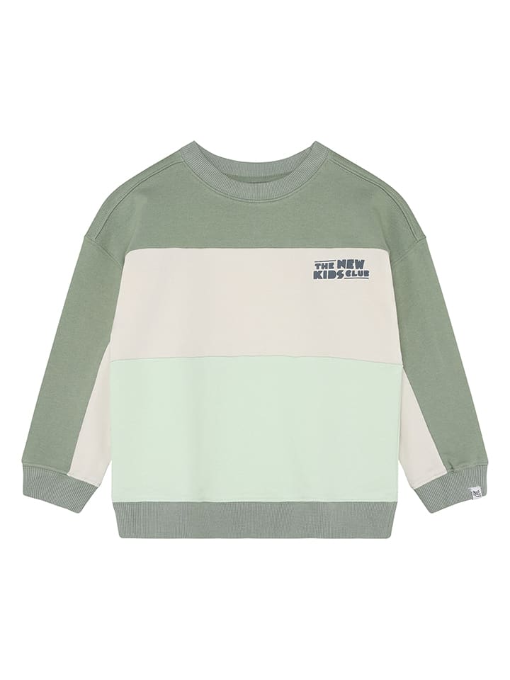 Bluza w kolorze zielono-kremowym