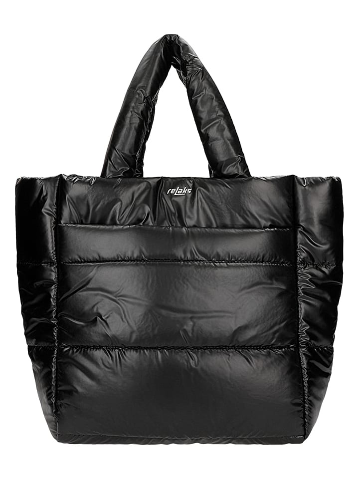 Henkeltasche in Schwarz - (B)46 x (H)29 x (T)17 cm